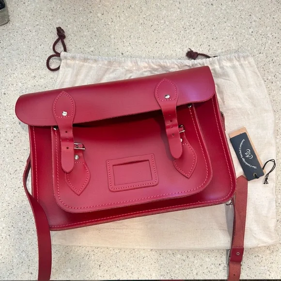 Cambridge Satchel Company 13” Satchel Red - Picture 1 of 5